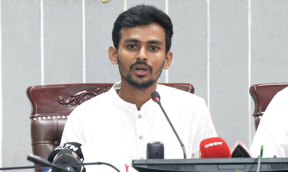তরুণদের হাত ধরেই দেশ ফ্যা’সিবাদ মুক্ত হবে : আসিফ মাহমুদ