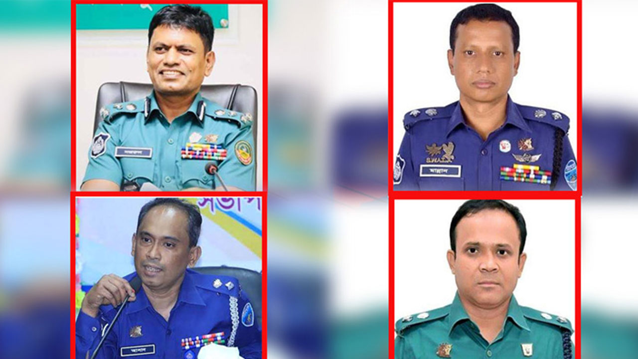 পুলিশের এক ডিআইজি ও তিন এসপি গ্রেপ্তার